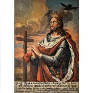 Painting Depicting Saint Oswald Of England, 17th/18th Century