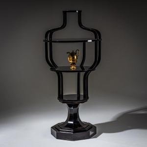 Blackened Wooden Shelf, Vienna, First Half Of The 19th Century