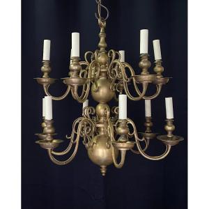 Dutch Chandelier, Late 19th Century