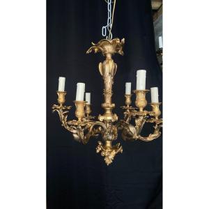 19th Century Bronze Chandelier