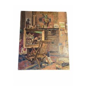 Studio Interior – Oil On Canvas