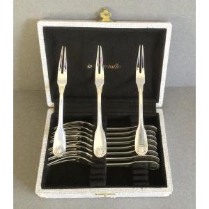 12 Christofle Snail Forks