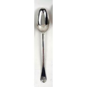  Solid Silver Stew Spoon, Liège 1728 Dieudonné Crasset