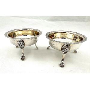 Empire Style Salt Cellar, Kingdom Of Sicily (naples) In The Mid-19th Century By Gaetano Pane