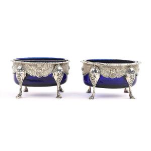 Pair Of Saltcellars, 's Hertogenbosch - Petrus Kroijmans 1827 - 1844