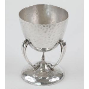 Glasgow 1909, Silver Egg Cup In Arts And Crafts Style - Art Nouveau