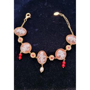 Cameo Bracelet In Vermeil