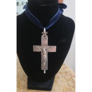 Napoleon 111 - Antique Silver Reliquary Cross