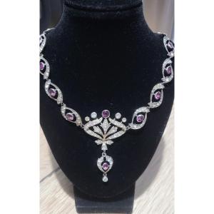 Napoleon 111 Silver Necklace/choker 