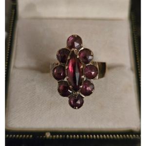 Garnets From Perpignan - 18ct Gold Ring 