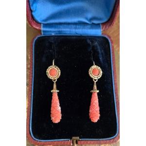 Very Old Pair Of Georgian Earrings 