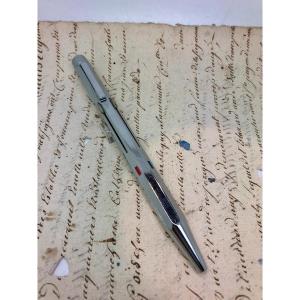 1970 Silver Plated 4 Color Ballpoint Pen