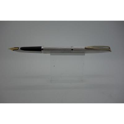 Waterman Fountain Pen Cf 1950 In Silver