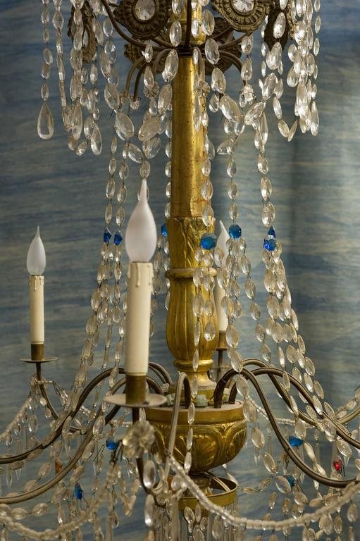 Lampadario Antico In Cristallo-photo-1