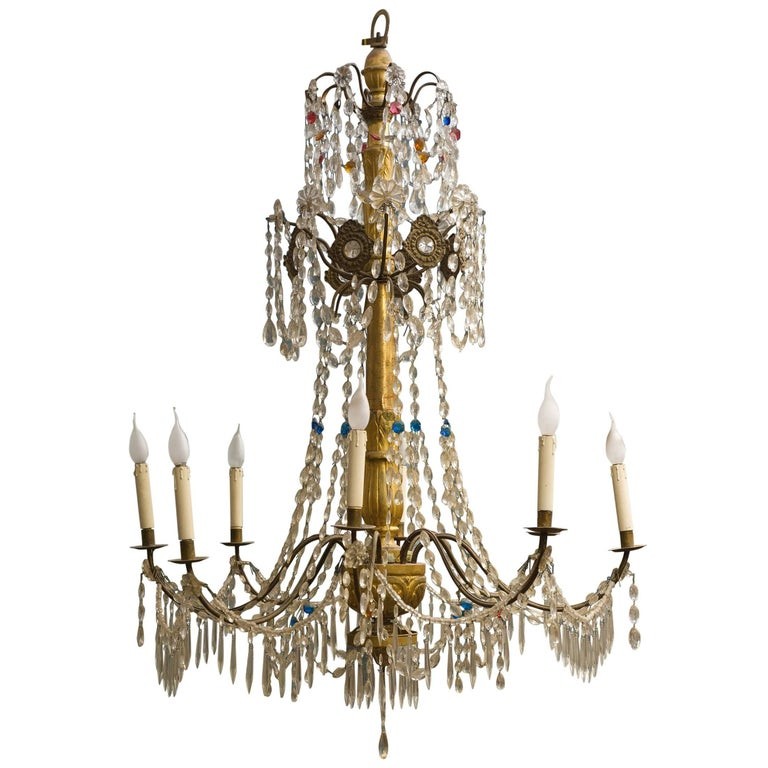 Lampadario Antico In Cristallo