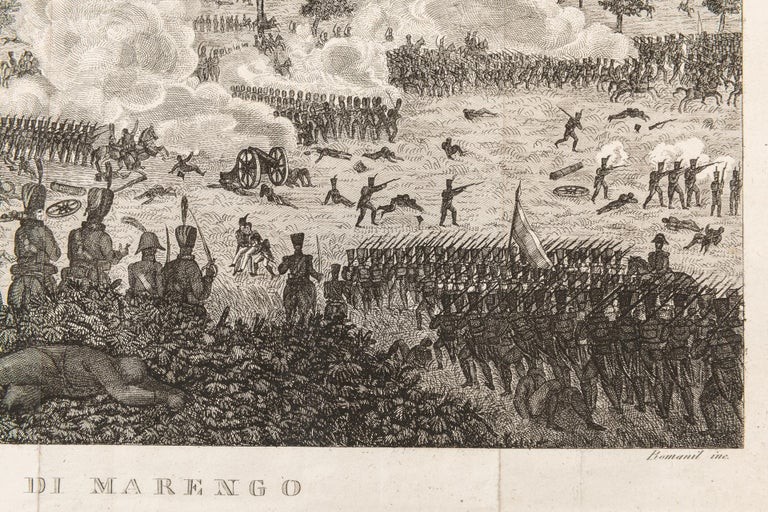 Vecchia incisione della battaglia di Marengo (14 giugno 1800)-photo-3