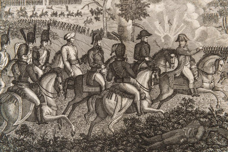 Vecchia incisione della battaglia di Marengo (14 giugno 1800)-photo-2