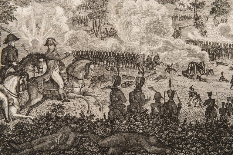 Vecchia incisione della battaglia di Marengo (14 giugno 1800)-photo-3