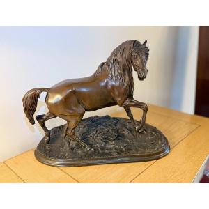 Pierre-jules Mêne - Horse With Right Foreleg Raised