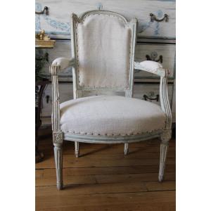 Louis XVI Period Cabriolet Armchair