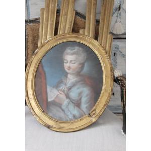 18th Century Pastel Oval