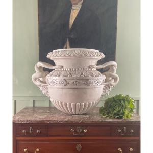 20th Century: Monumental Basin Or Cache Pot