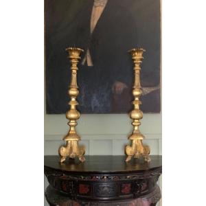 Pair Of Large Candlesticks
