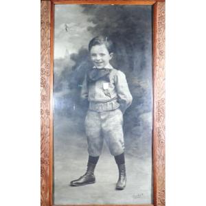 Full-length Portrait Of A Young Boy.