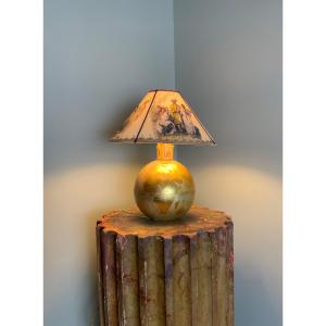 Gold Metal Lamp Base