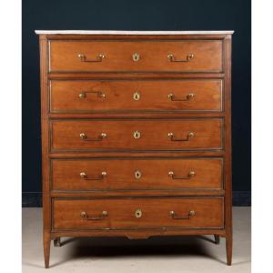 18th Century: Large Cherrywood Trouser Box 
