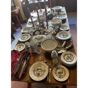 Circa 1970: Part Of An Auteuil Porcelain Dinner Service