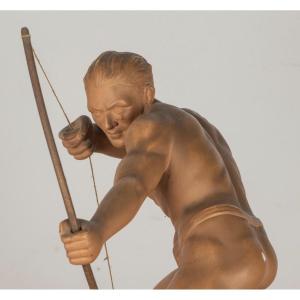 Circa 1930: A Plaster Archer