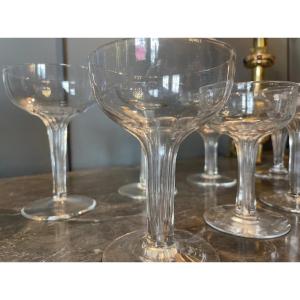 20th Century: Eight Champagne Glasses Known As