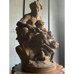 A Terracotta Group After Clodion