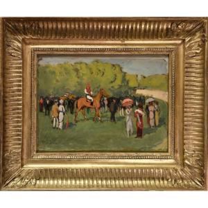 Augustin Grass-mick (1873-1963) Lawn At Parc Borély In Marseille