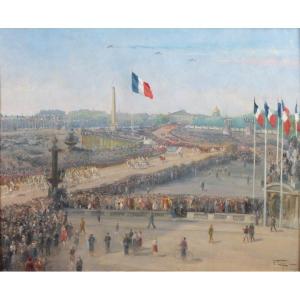 Frank Elim : Parade Of A Spahi Regiment June 18, 1945 At La Concorde
