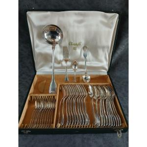 Christofle - 37-piece Cutlery Set "vendome Shell" Model