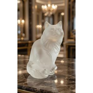 Lalique - Sitting Cat, Height: 8cm
