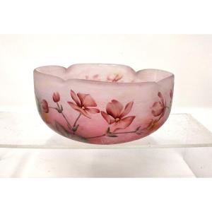 Daum Nancy Quadrilobed Cup With Begonias