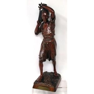 Orientalist Bronze Water Carrier From Hiolin "aguador" 