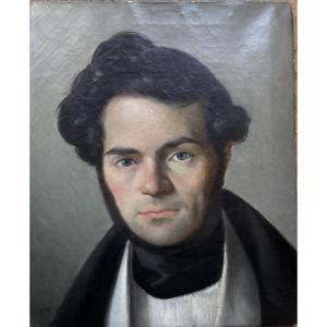 Coleman Portrait Of A Man Circa 1840 Oil On Canvas, Signed 