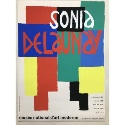 Sonia Delaunay « poster For The Exhibition At The National Museum Of Modern Art Paris 1967 »