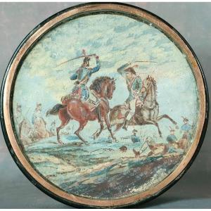 Snuff Box Empire Period Napoleonic Revolution Horse Fight