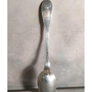 18th Century Stew Spoon Archbishop Of Grenoble Coat Of Arms