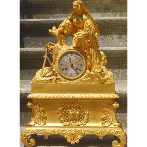 Louis-philippe Gilt Bronze Young Musician Clock