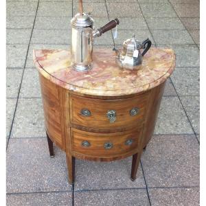Very Small Louis XVI Half-moon Commode