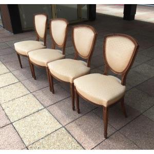 Four Very Elegant Directoire Style Chairs