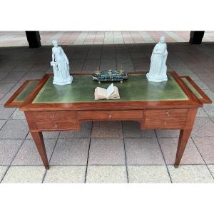 A Flat Mahogany Desk.