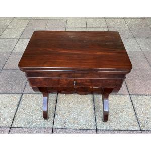 A Small Mahogany Games Table.