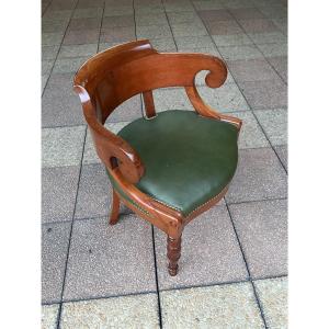 A Mahogany Office Chair.